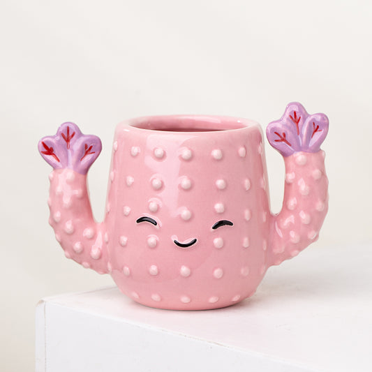 Pink Funny Cactus Pot